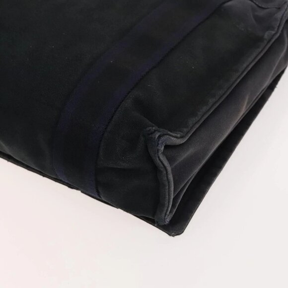 HERMES Fourre Tout Bassas MM Shoulder Bag Canvas Navy Auth bs25503 - Picture 4 of 16